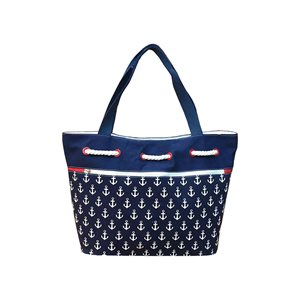 ANCHOR TOTE HAND BAG / NAVY, WHITE, RED