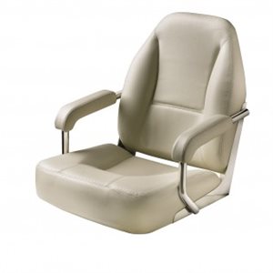 high end deluxe off white & beige stitching mojo chair