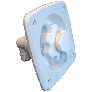 Flush mount water pressure regulator 45psi - white