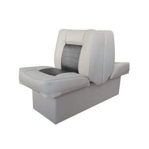 BACK-TO-BACK LOUNGE SEAT GREY / CHARCOAL