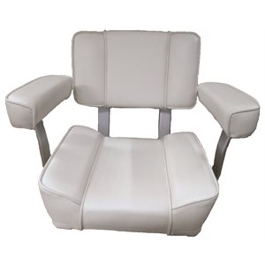 white captains chair with armrest