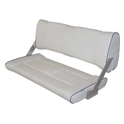DOUBLE WIDE FLIP BACK CHAIR - WHITE