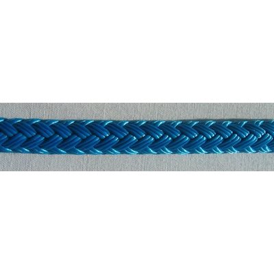 double braided polyester rope 1 / 4" blue 