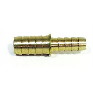 3 / 8" brass hose mender w / ss hose clamps