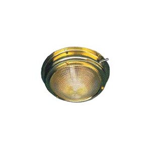 3" brass dome light