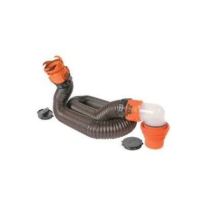rhinoflex 15' sewer hose kit w / 4n1,elbow, caps