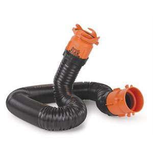 rhinoflex 10' sewer hose extension w / swivel bayonet & lug