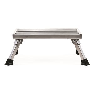 step stool, aluminum platform step, fixed height