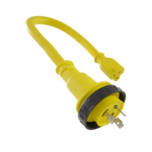 PIGTAIL ADAPTER CORD - M30A to F 15A / 125V 