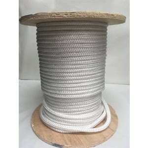 DOUBLE BRAIDED FLOATING OLEFIN ROPE 3 / 8" WHITE