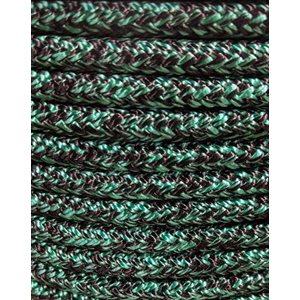 DOUBLE BRAIDED POLYESTER ROPE 1 / 4" GREEN / BLACK
