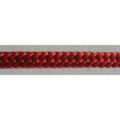 double braided polyster rope 1 / 4" red 