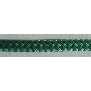 double braided polyster rope 1 / 4" green 