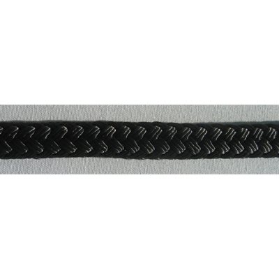 double braided polyster rope 7 / 16" black 