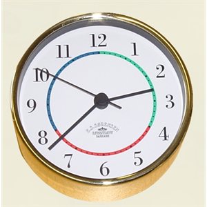 brass clock 4"w / arabic#