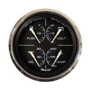 chesapeake ss black style multifunction gauge 