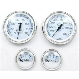 chesapeake ss white style outboard 4 gauges set