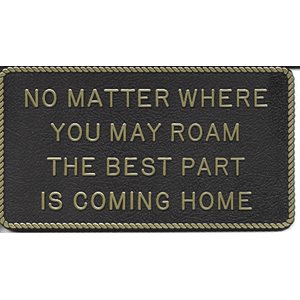 PLAQUE "COMING HOME"