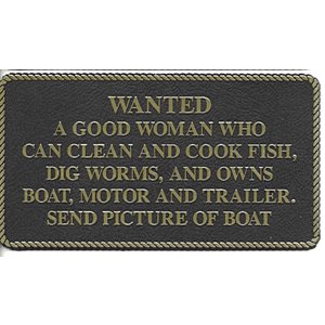 PLAQUE "WANTED"