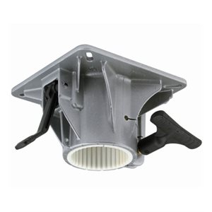 Internal delrin bearing cup - swivel mount top ribbed series