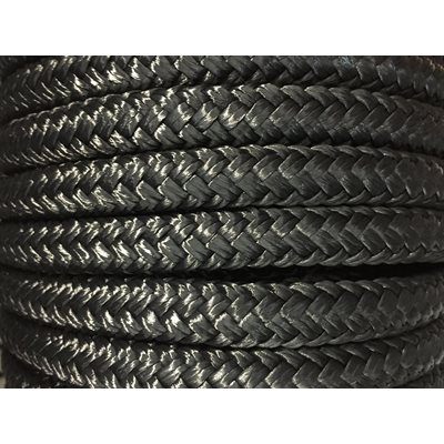 double braided nylon rope 1 / 2" black
