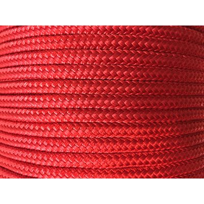 double braided nylon rope 3 / 8" red