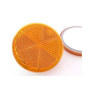 stick-on reflector amber