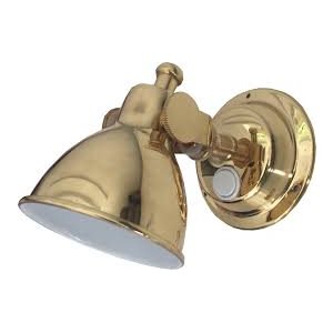 Brass cabin light halogene