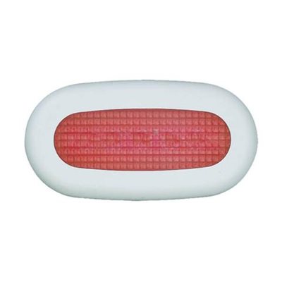 oval courtesy light 5 led red