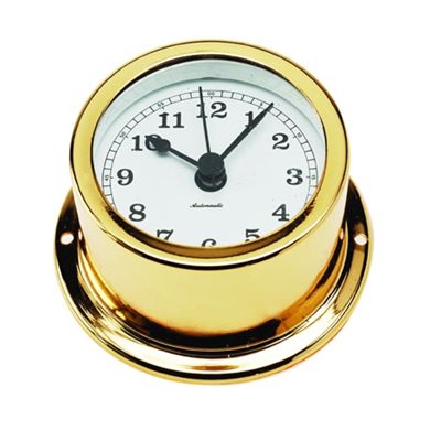 clock,gold plat.50mm face
