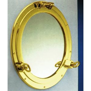 "mirror, porthole, brass 8"""