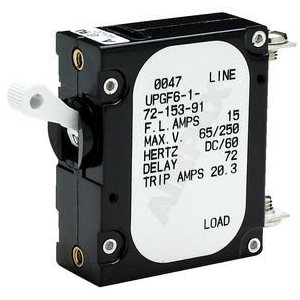 Ac / dc panel breaker - 15 amp