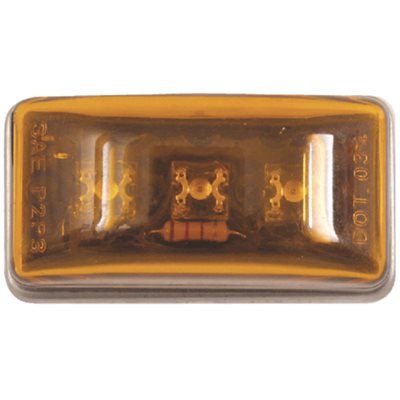 Led Sealed Stud Mount Side Marker / Clearance Light Amber
