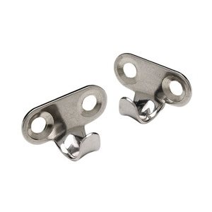 utility hooks, 1 1 / 4" x 1 1 / 4", stainless steel