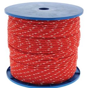 Hollow Braid Multi-Filament Polypropylene red / white 1 / 4''