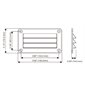 LOUVERED VENT, WHITE, 5.51'' X 3.11''