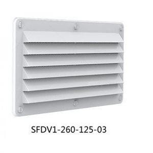 LOUVERED VENT, WHITE, 10.26'' X 4.92''