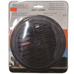 VENT COVER WITH BLADE / BLACK - 6.5''