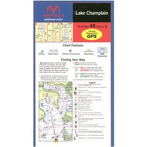 carte du lac champlain à l’épreuve de l’eau