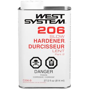 SLOW EPOXY HARDENER - 814 ml