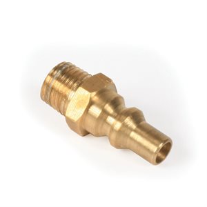 lp quick connect, 1 / 4" npt x full flow male plug, clamshell