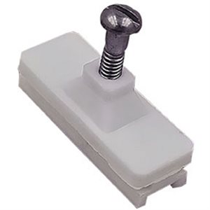 side mount slide with jammer - white
